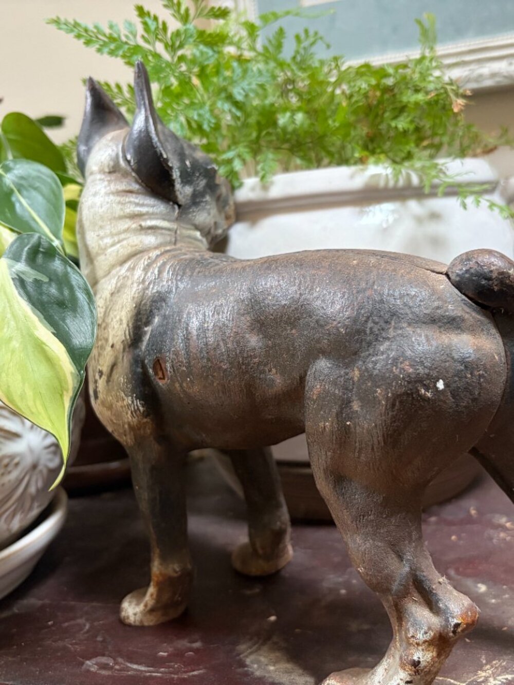 [Boston Terrier] Vintage Cast Iron Doorstop (Preowned) - Picture 5 of 7